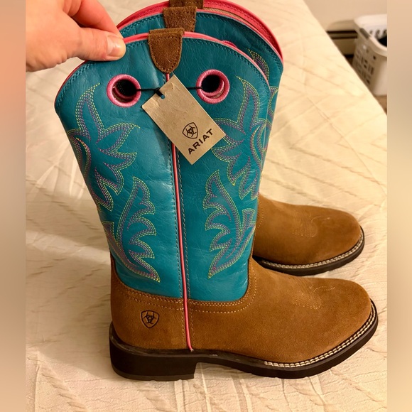 Ariat Elko #10050888 leather western cowboy boots 8.5 NWT - Picture 3 of 8